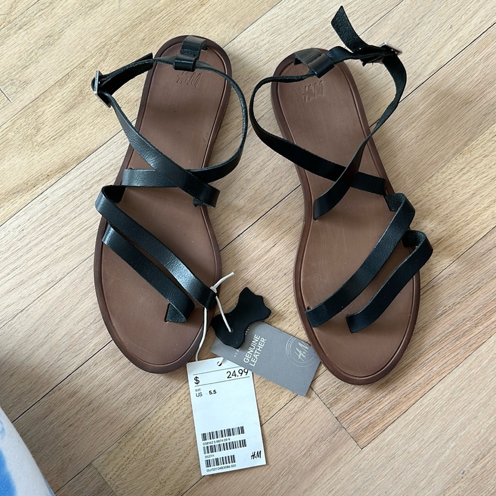 H&M genuine leather sandals